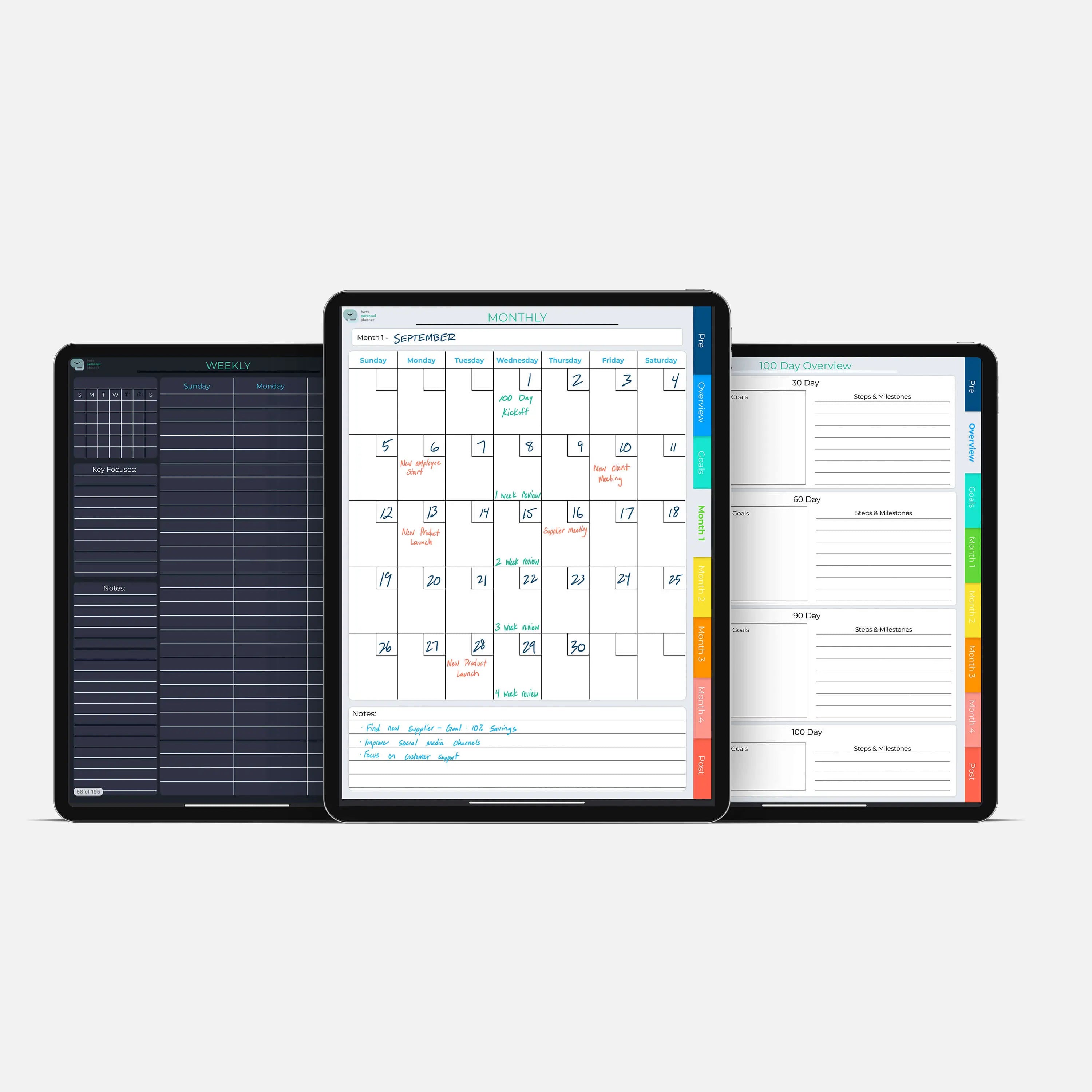 Digital 100 Day Planner