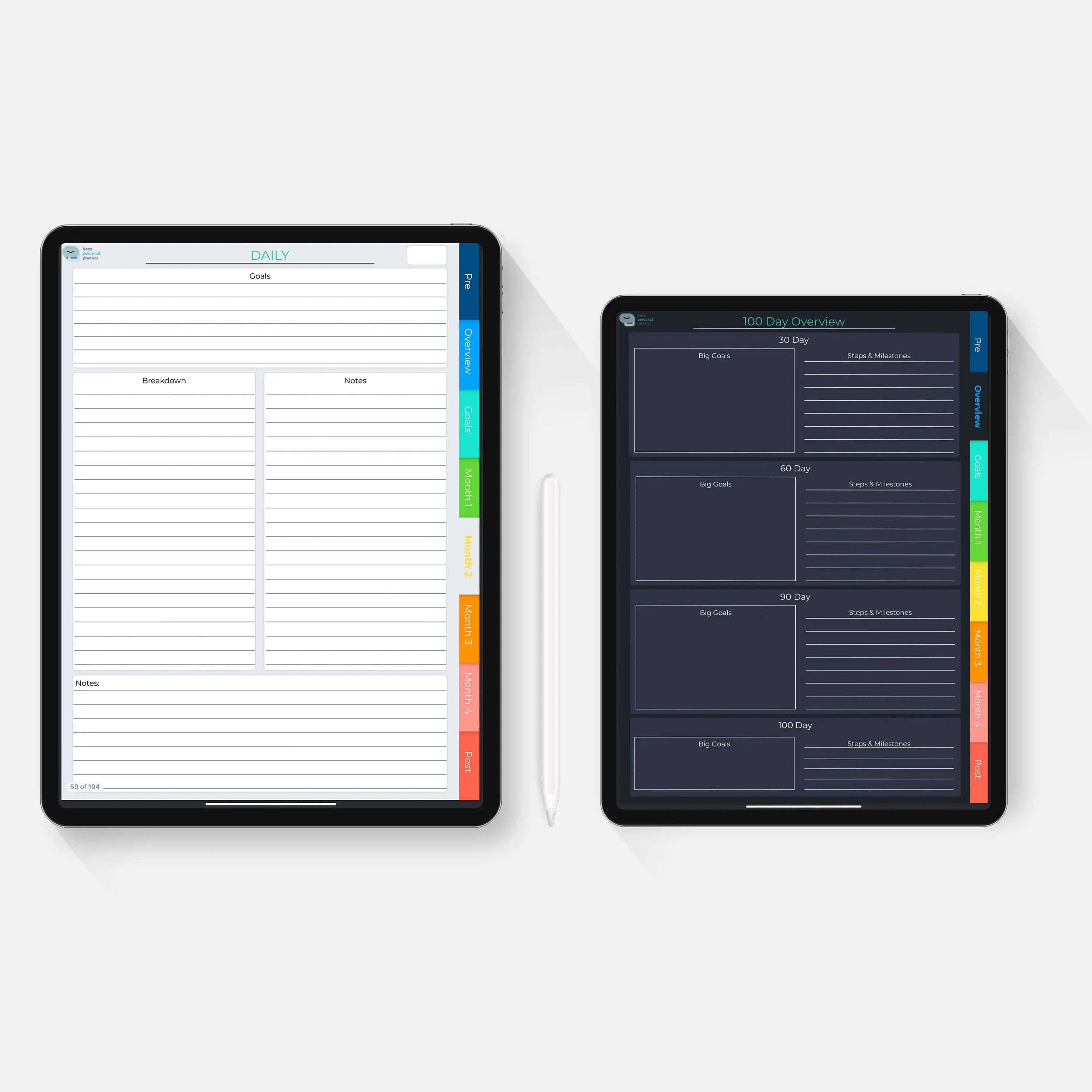 Digital 100 Day Planner
