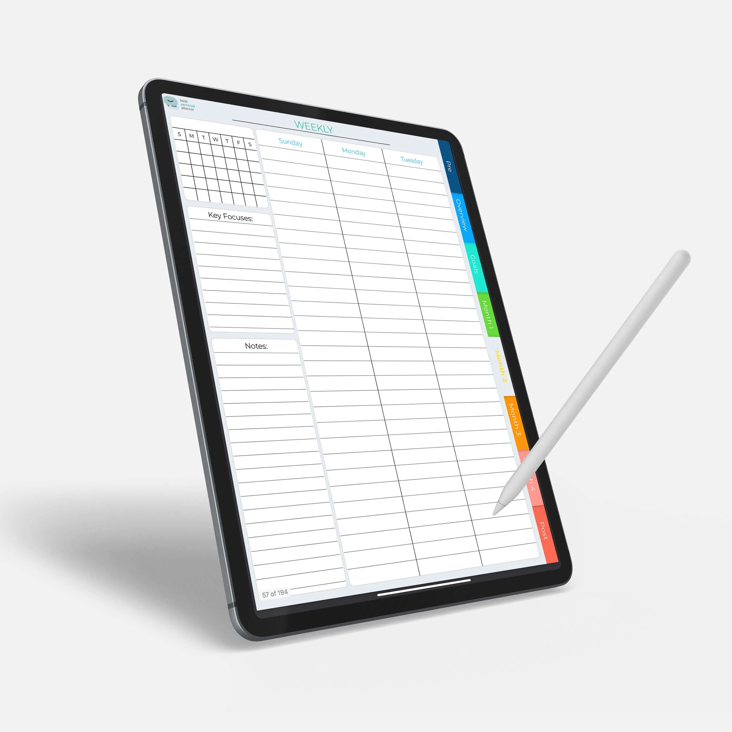 Digital 100 Day Planner