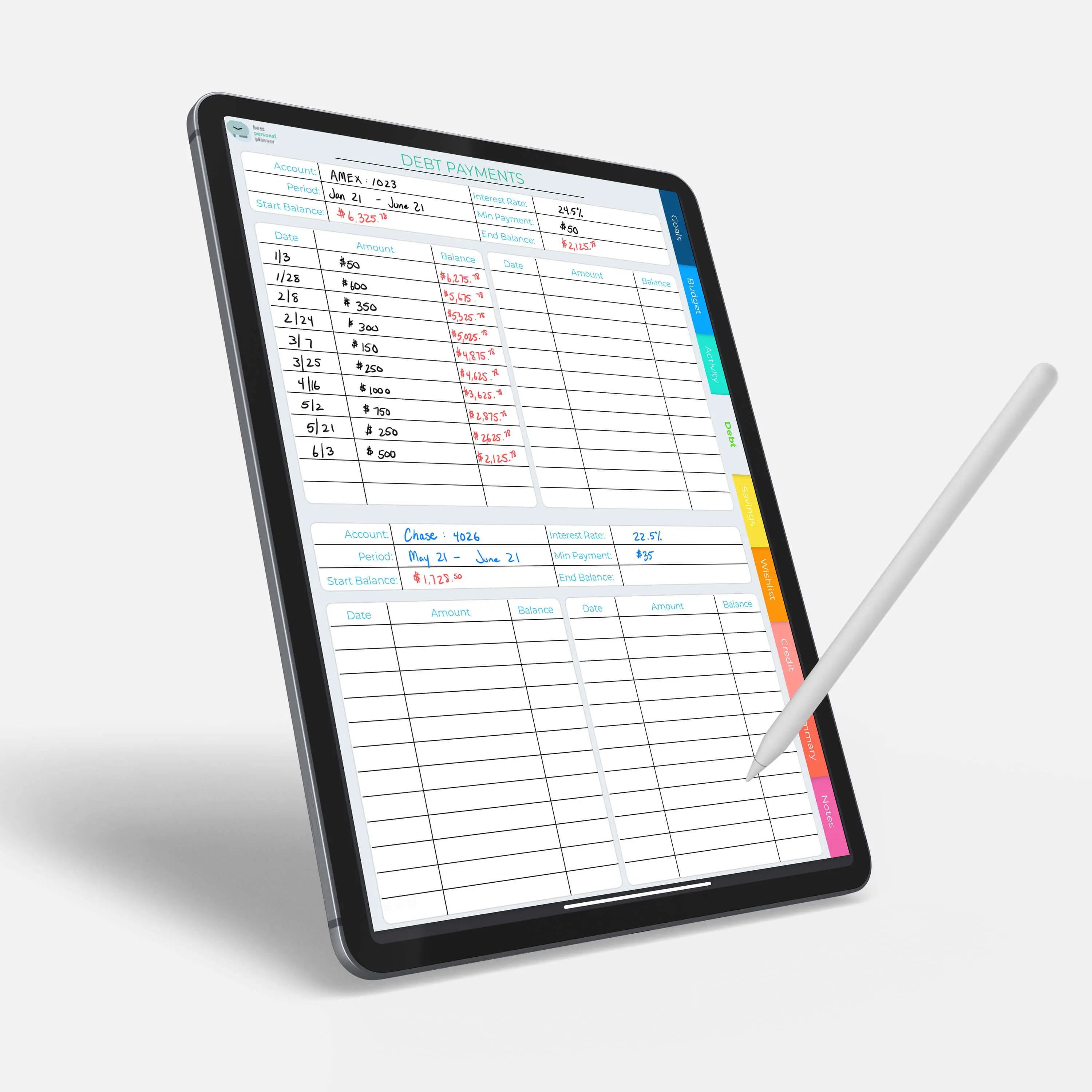 Digital Budget Planner