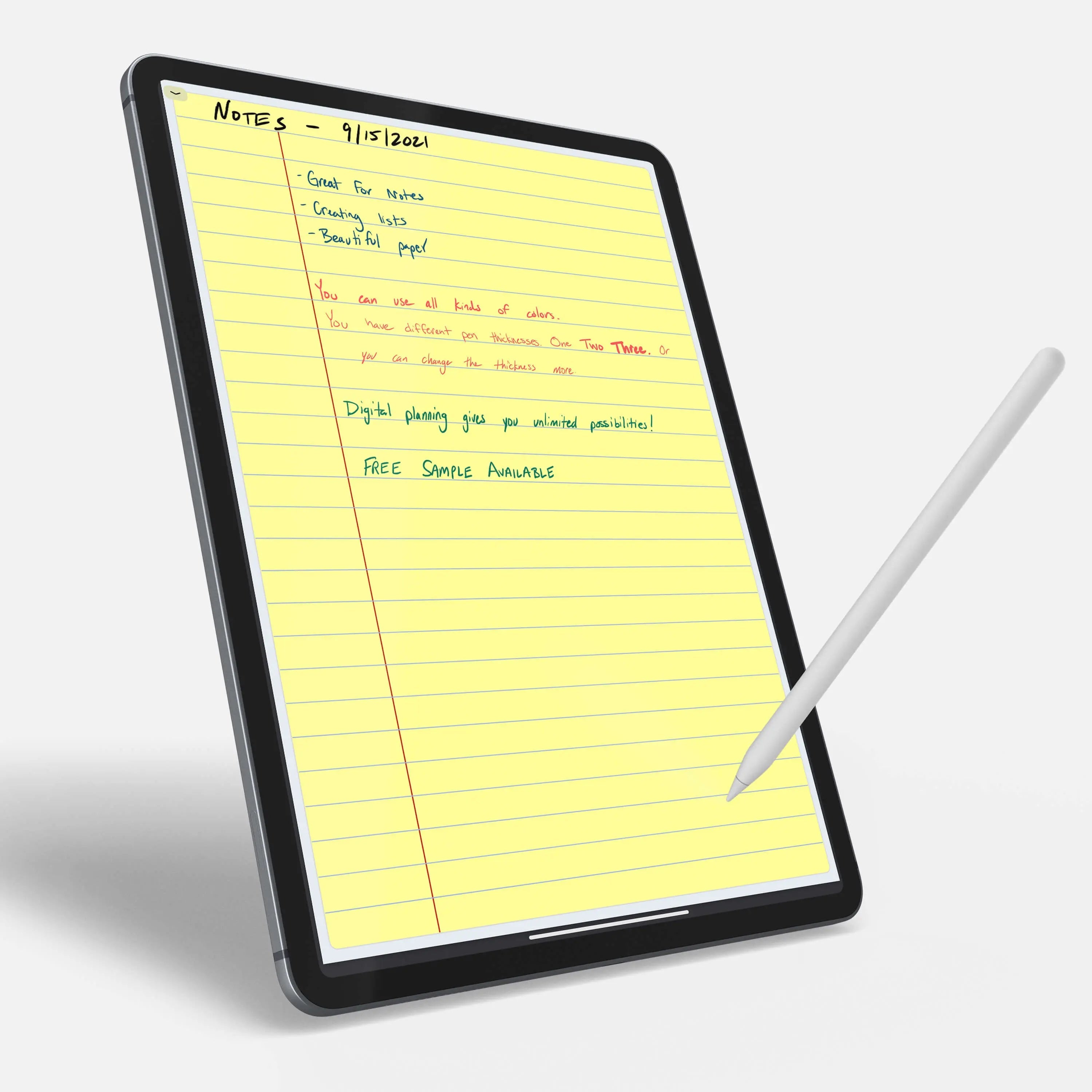 Digital Bullet Journal & Notebook Template