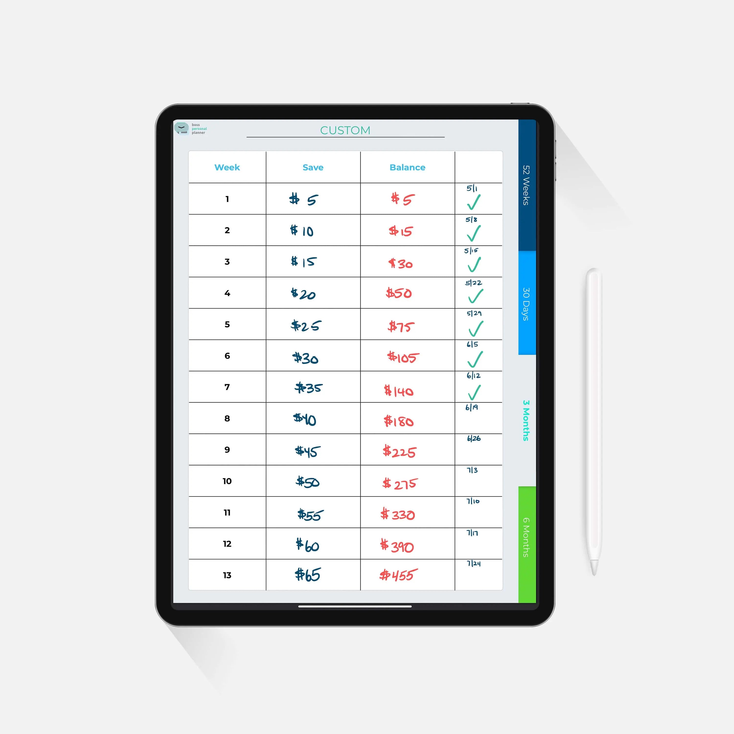 Digital Money Saving Challenge