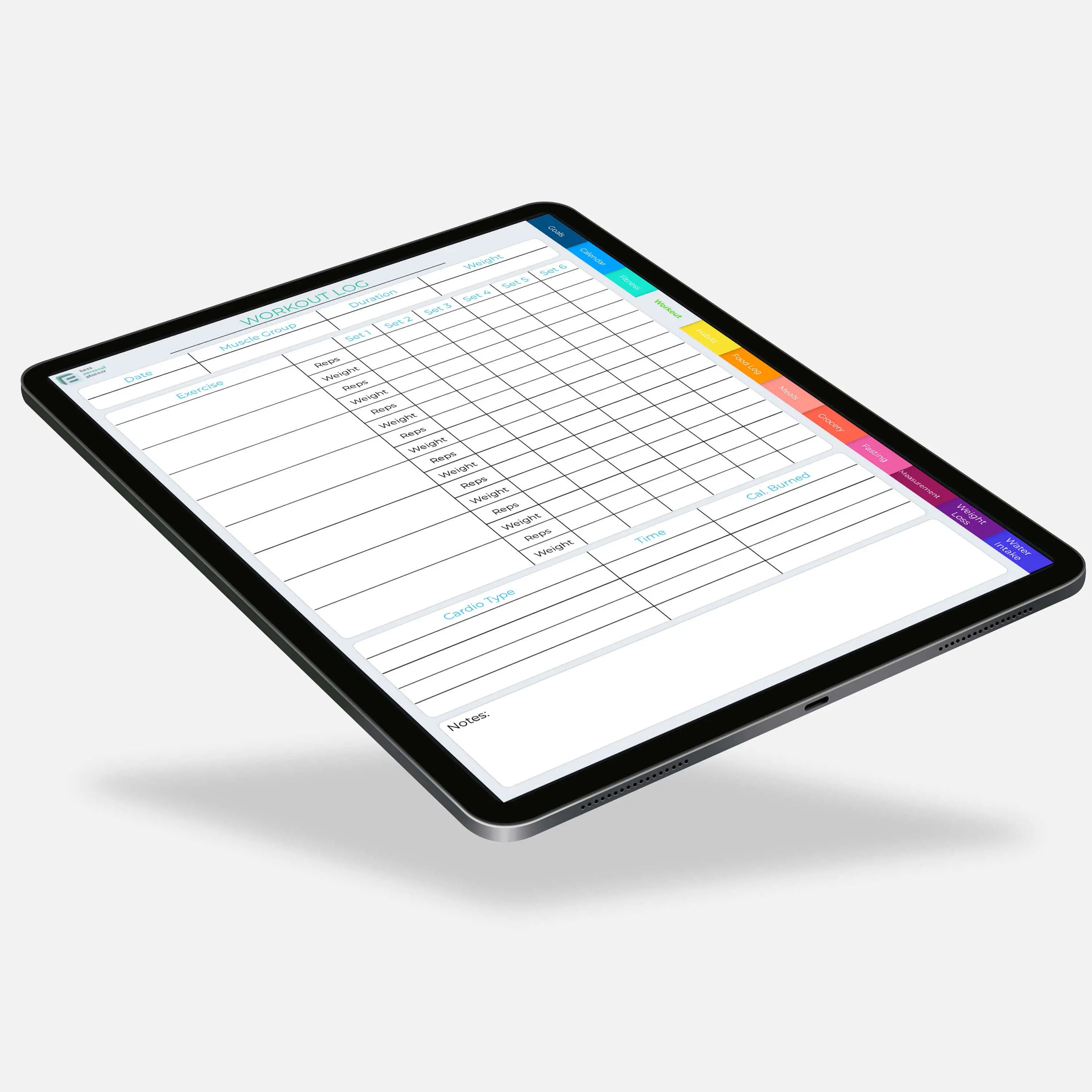 Digital Fitness Planner