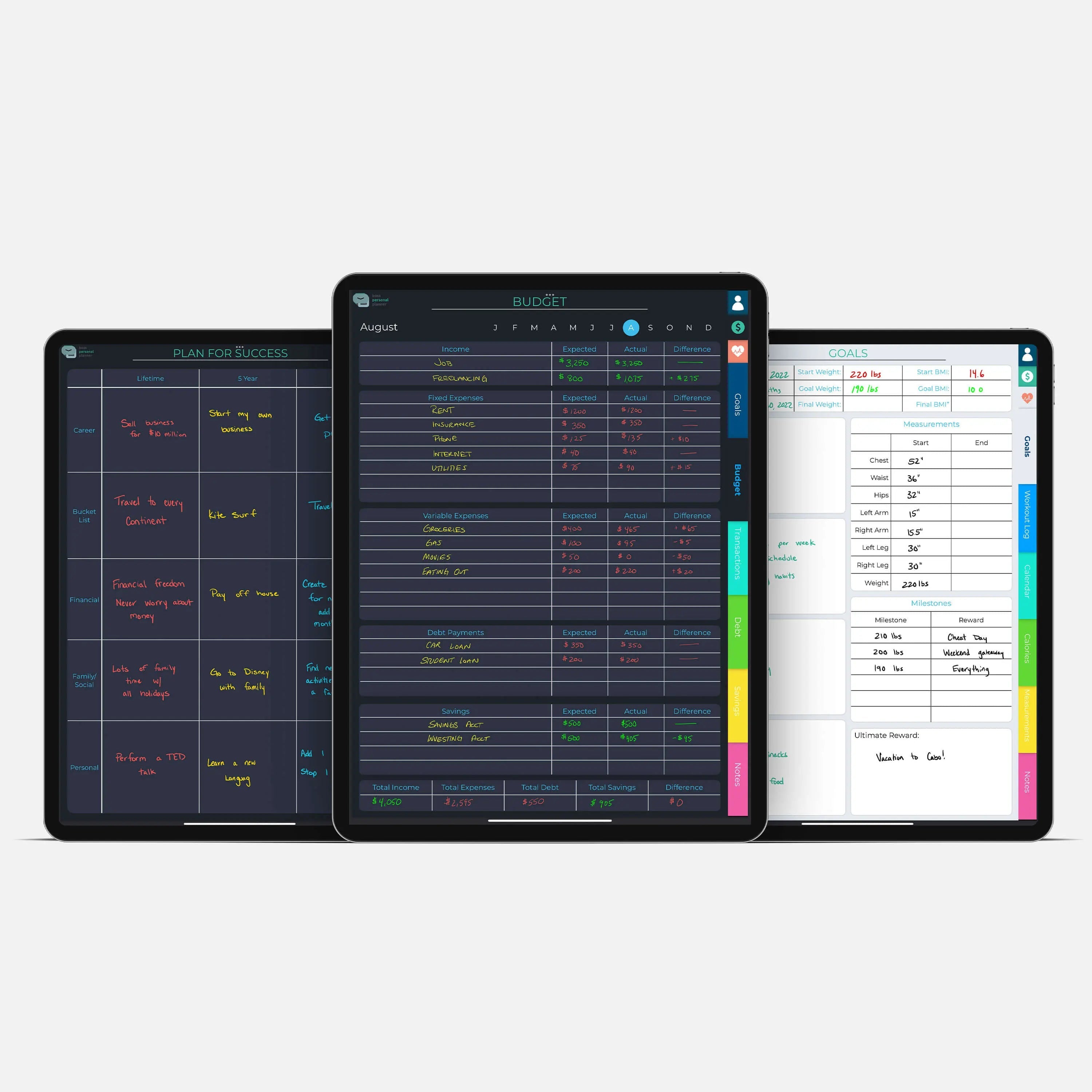 Digital Life Planner - 3-in-1 Combo