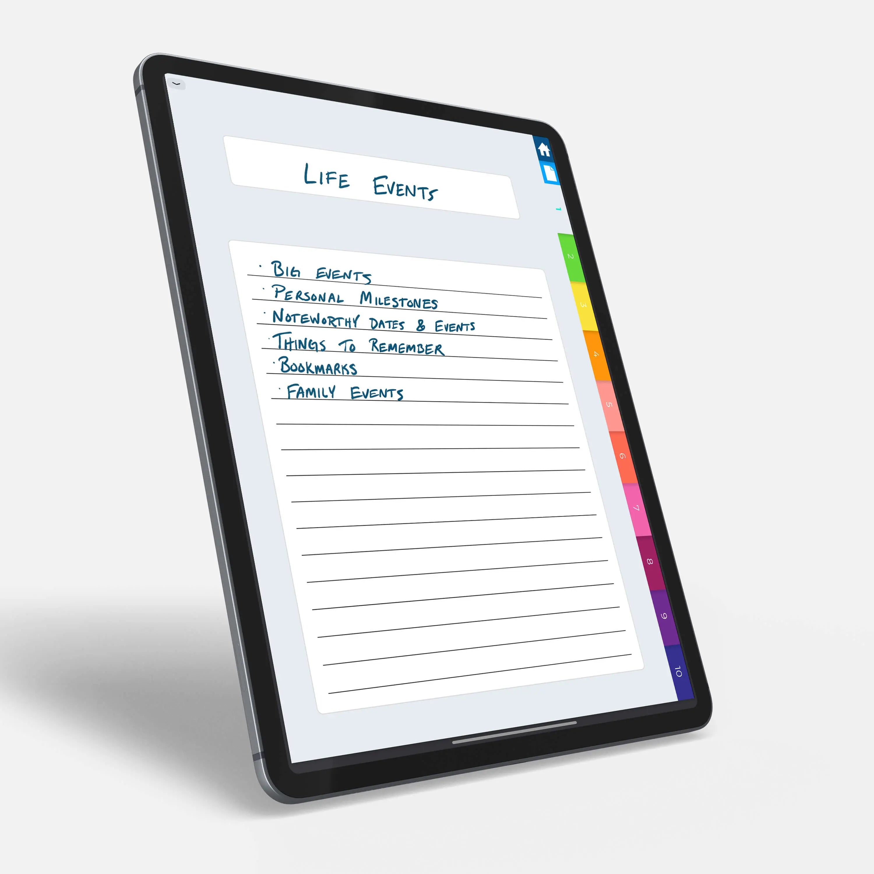 Digital Bullet Journal & Notebook Template