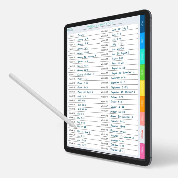 Digital Weekly Planner